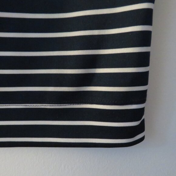 HEIDI MERRICK Kubo Navy White Striped Pencil Skirt Coastal Preppy - Size S - Picture 7 of 14